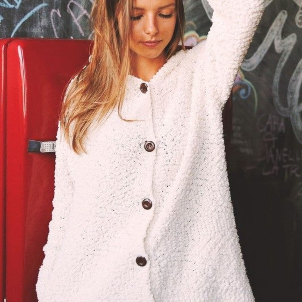 Popcorn Textured Cardigan